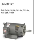 Baldor Reliance Industrial Motor 5hp, 208-230/460 Volts, 3450 Rpm, 13-12.2/6.1 A. Fixed Price $750.00.
