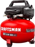 Craftsman 6 Gallon Portable Pancake Air Compressor - Oil Free 150 Psi. Fixed Price $129.00.