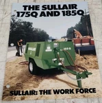 1987 Sullair 175q & 185q Air Compressor Trailer Sales Brochure. Fixed Price $47.00.