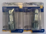 Set Of 2 Plews Tru-flate 12-705 Air Line Compressor 1/2" Male Nipple Hose Fittin. Fixed Price $15.99.