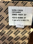 Set Of 2 New Genuine Oem Atlas Copco 9250-12828 2903-1021-37 ( X V-belts ). Fixed Price $100.00.