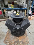 Atlas Copco Air Compressor With Electric Motor Baldor 2ho. Fixed Price $850.00.