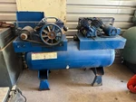 Quincy Air Compressor Tank Mounted Duplex Reciprocating 80 Gallon 7hp. Fixed Price $1250.00.