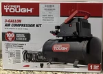 Hyper Tough 3 Gallon Air Compressor Open Box. Fixed Price $74.25.