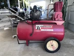 Sears 3 Hp Twin-cylinder Air Compressor 150 Psi 12 Gal 230v Model 106.173842. Fixed Price $488.88.