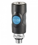 Prevost Isi Safety Push-button Coupler, 1/4" Body, Industrial, 3/8" Male Npt. Fixed Price $65.95.