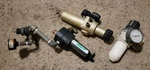 Lot 3 - Devilbiss & Other Regulator Speedaire Micromist Lubricator 4zl79a As-is. Fixed Price $31.95.