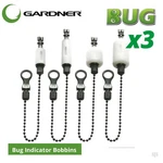 Gardner Tackle Bug Bite Indicators White (set Of 3) - Carp Pike Fishing Bobbins. Fixed Price $39.01.