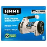 Hart Hpif50 20v Cordless Dual Function Digital Inflator, Portable Tire Pump. Fixed Price $49.99.