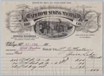 1915 New Home Sewing Machine Co Billhead Chicago Illinois Needles Factory Il. Fixed Price $13.00.