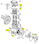 Gk-9406 Gasket Kit For Devilbiss / Devair Model 223. Fixed Price $40.56.