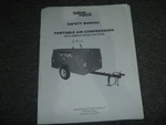 Sullivan Palatek D185q Single Stage Portable Air Compressor Safety Manual Xo. Fixed Price $122.76.