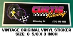 Curtis Racing - Vintage Original Decal Sticker Kittanning, Pa. Fixed Price $8.68.