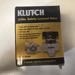 Klutch Safety Lockout Valve - 3/8in. Npt, 145 Psi-brand New. Fixed Price $21.00.