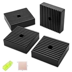 4 Pack Heavy-duty Anti-vibration Pads Solid Rubber 4"x4"x1" Noise Damp. Fixed Price $34.20.