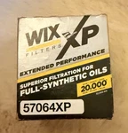 Wix Xp Superior Filtration For Full-synthetic Oils 57064xp - Up To 20,000 Miles. Fixed Price $14.99.