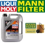 Oil Change Kit W/liquimoly 5w-30 Special Tec+mann Hu816z Filter See Fitment. Fixed Price $89.48.
