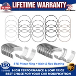 Std Main Rod Bearing & Piston Ring Set For Toyota Camry Matrix Scion 2.4l 2az-fe. Fixed Price $46.99.