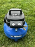 Kobalt 6-gallon Single Stage Portable Pancake Air Compressor - 0210644b. Fixed Price $70.00.