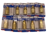 Lot 10 Plews Tru-flate 13-225 Air Line 1/4" Male Coupler Hose Fitting Brass Mnpt. Fixed Price $55.00.