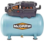 Mcgraw 3 Gallon Portable Air Compressor 110 Psi Low Profile Oil-free 120v. Fixed Price $84.77.