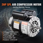 2hp Spl Air Compressor Electric Motor, 115/230v, Ccw/cw (factory Setting Is Ccw). Fixed Price $127.14.