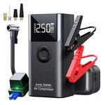 Lertin Jump Starter With Air Compressor, 2500a 150psi Portable Car Black. Fixed Price $73.90.
