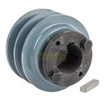 Cast Iron 3.35" Dual Groove Pulley Belt B Section 5l With 1-3/8" Sheave Bushing. Fixed Price $54.95.