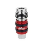 Milton 2 In 1 Safety Exhaust Coupler 1/2in Fnpt X Body Flow, G Style. Fixed Price $10.00.
