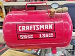 Craftsman 5 Gallon Air Tank -135 Psi Max -model #921.15200. Fixed Price $40.00.
