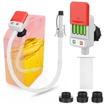 Fuel Transfer Pump With Auto-stop Sensor -3.2 Gpm, 3 Tank Adapters, 51" Hose .... Fixed Price $63.09.
