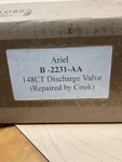 Ariel Discharge Valve 148ct Pn: B-2231-aa. Fixed Price $877.80.