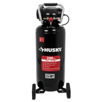 Husky Electric Air Compressor 20 Gallon 200 Psi Oil Free Portable Vertical Tool. Fixed Price $311.29.