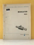 Hp 11665-90011 Modulator 11665a Operating And Service Manual. Fixed Price $39.99.