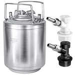 Tmcraft 2.6 Gallon Mini Ball Lock Keg, Stainless Steel Double Post. Fixed Price $157.32.