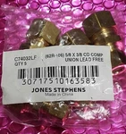 Jones Stephens C74032lf 5/8 X 3/8 Od Comp Union Lead Free Pack Of 5. Fixed Price $14.99.