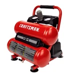 Craftsman Air Compressor Portable Tool Twin Tank 2gallon, 1/3 Hp Oil-free M. Fixed Price $200.00.