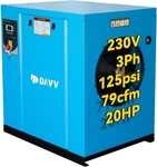 Hpdavv 3ph 20hp 230v Variable Speed Energy Efficient Screw Air Compressor 71cfm. Fixed Price $5699.00.