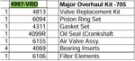 4997-vrd Major Overhaul Kit For Saylor Beall 705 (after Aug. 1980, Sn 5a-50-ge). Fixed Price $331.76.