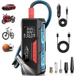 Aneson Tire Inflator Portable Air Compressor, Cordless Pump For Black-red. Fixed Price $54.04.