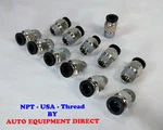 12- Straight Fitting 8mm X 1/4 Npt Usa Thread Corghi Ranger Atlas Tires Changer. Fixed Price $24.95.