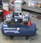 General Air Products 100 Psi Oilless Compressor 208-230 Vac 2 Hp 1. Fixed Price $2499.99.