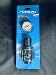 Merlin Mini Regulator 1/4" Npt (f) 300 Max. Psi 7". X 2 1/2" Black. Fixed Price $17.00.