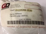 Gardner Denver Spring Part # 01228269 0036 Air Compressor. Fixed Price $100.99.