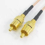 Rca To Male Plug Rf Rg316 Rg-316 Pigtail Coaxial Coax Cable Kable Any Long. Fixed Price $7.00.