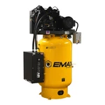 Emax Vertical Pressure Lube Pump Air Compressor, 7.5hp, 120 Gal, 230 Volts,. Fixed Price $6013.71.