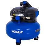 Kobalt 6-gallon Portable Electric 175 Psi Pancake Air Compressor. Fixed Price $149.00.