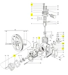 45875-001 Gasket Kit For Devilbiss / Devair Model 120. Fixed Price $23.92.