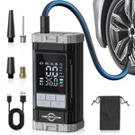 Aneson Tire Inflator Portable Air Compressor, 2x Fast Pump Black-gery. Fixed Price $49.90.