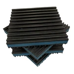 Heavy Duty Anti Vibration Isolation Pads 4" X 7/8" Ribbed Rubber With Bl.... Fixed Price $30.47.